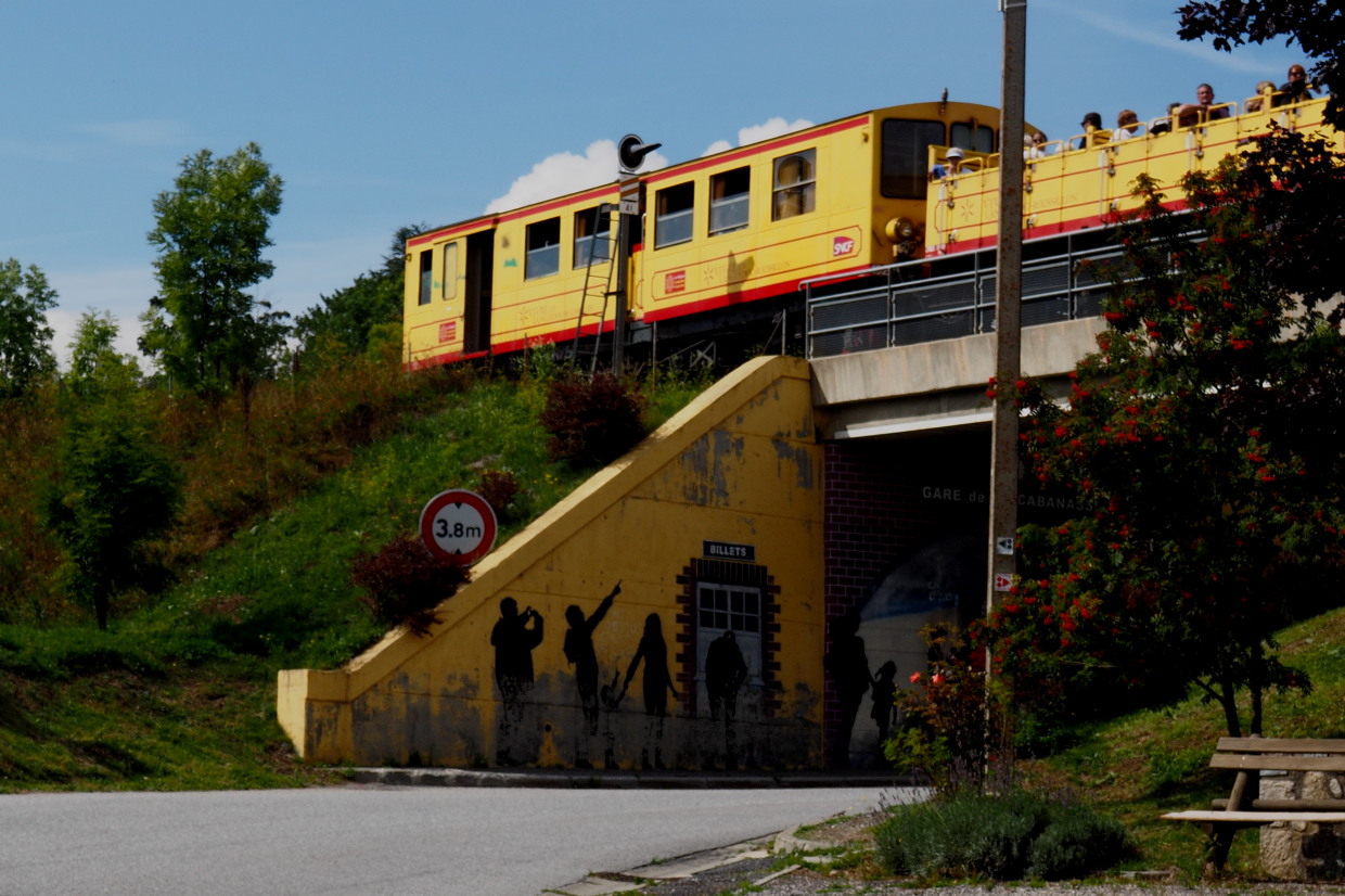 Le petit train jaune à La Cabanasse